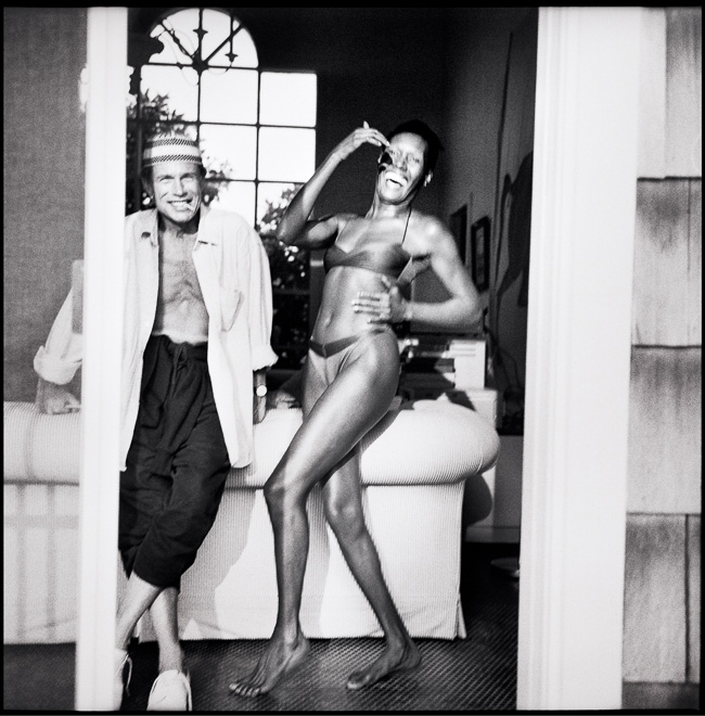 Jean-Paul Goude and Grace Jones, Bridgehampton, 1992