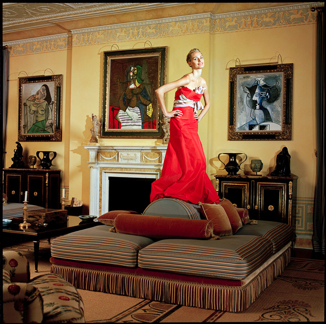 Lauren Santo Domingo at home, Park Avenue, 2005 | Vogue